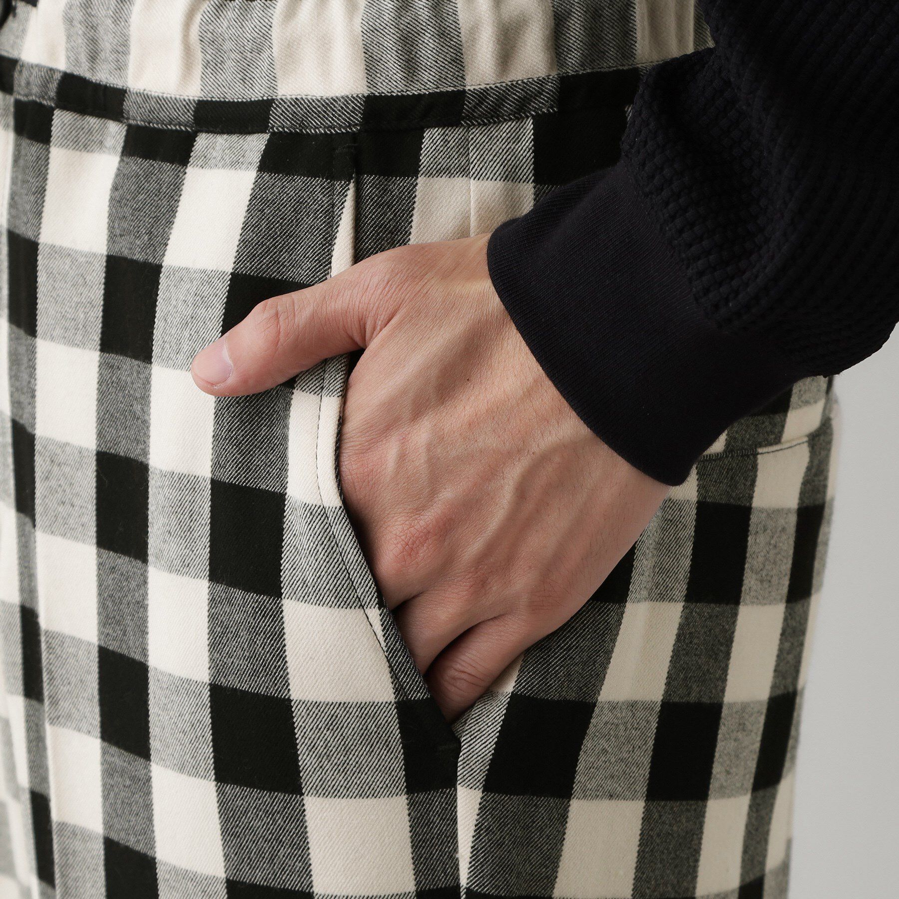 Dessin「【洗える】チェック柄ドロストパンツ」|その他|