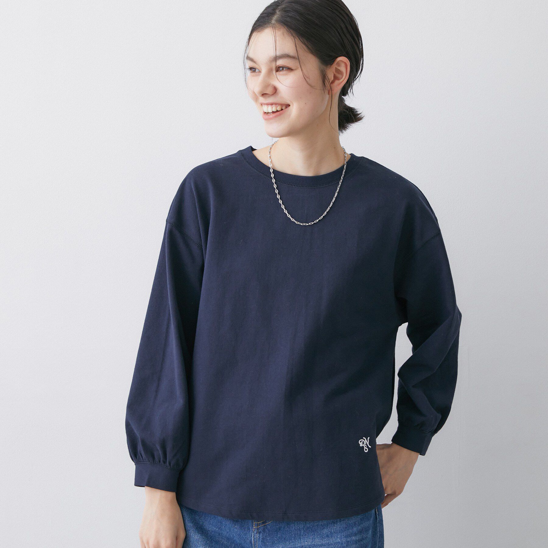 Dessin「【360度可愛い・洗える】バックヘンリーカットソー」|Tシャツ・カットソー|