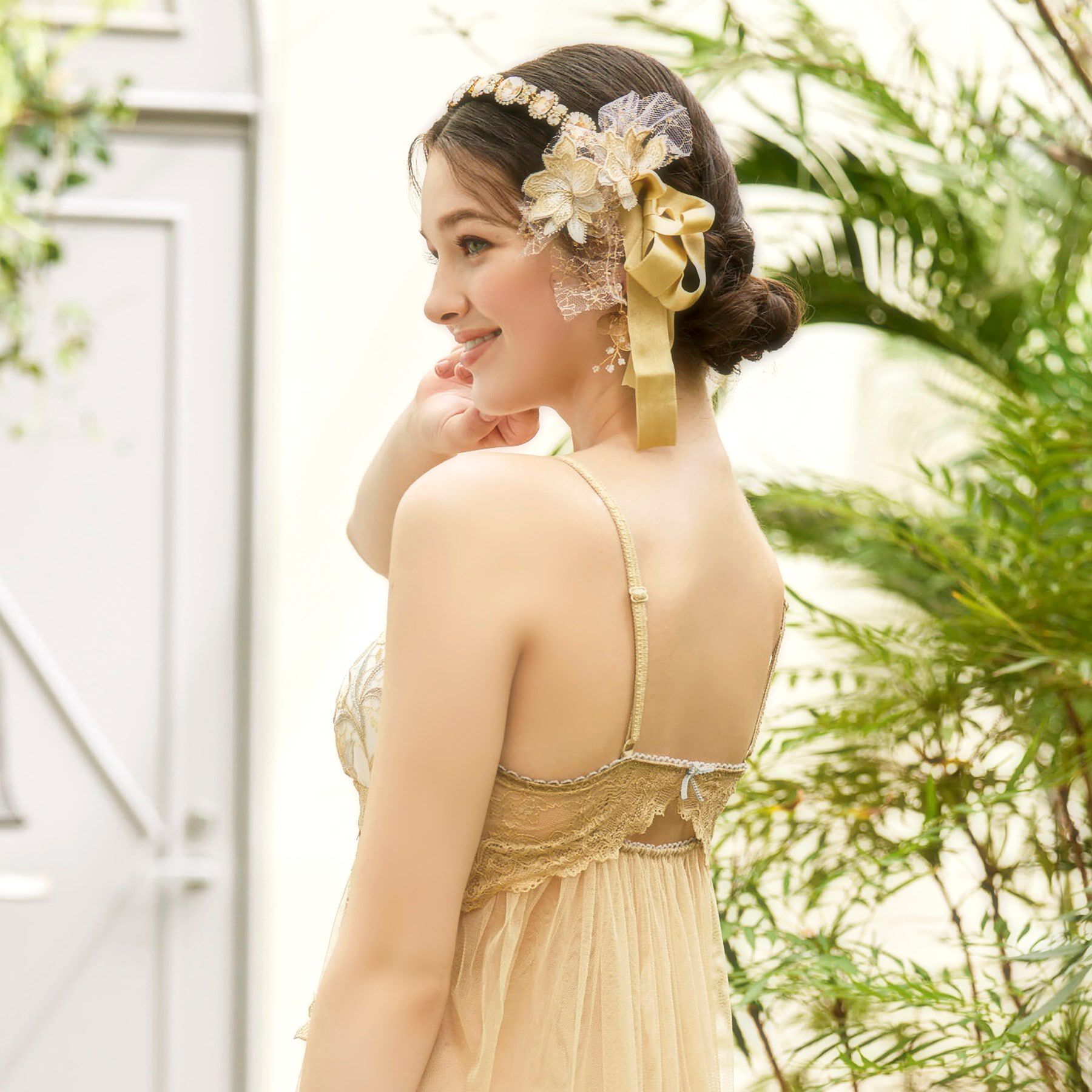 Risa Magli「ケリー カップ付マキシワンピース」|インナー|