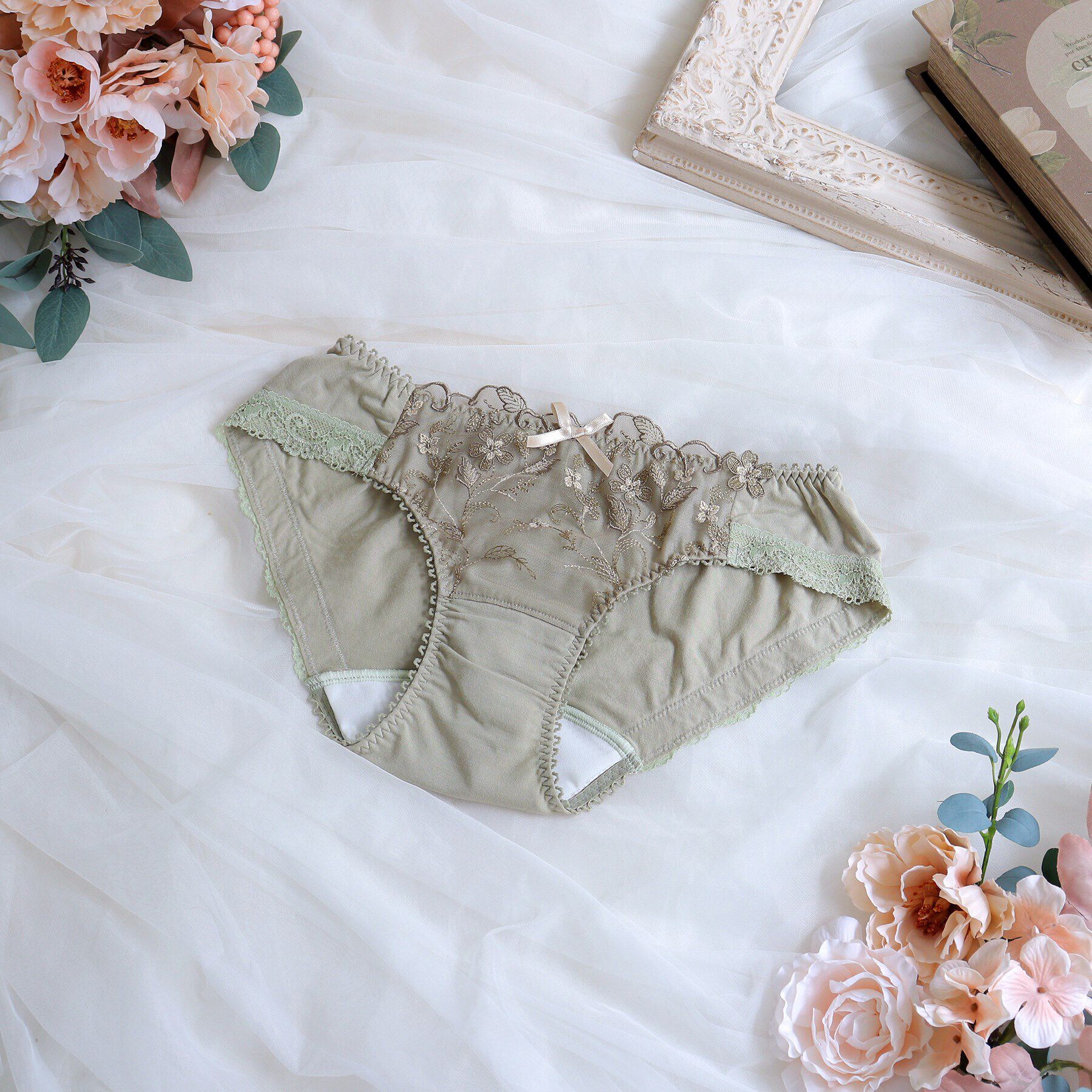 Risa Magli「ボーナ サニタリーショーツ」|インナー|カーキ(027)