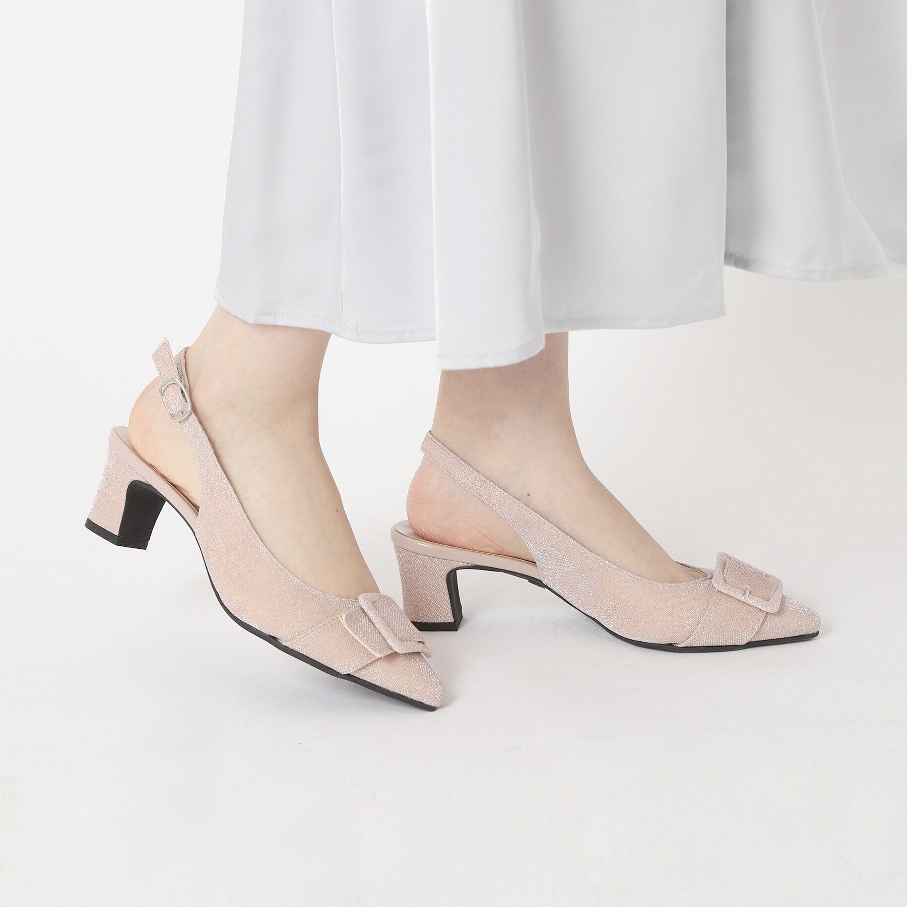 ESPERANZA「バックストラップバックルヒールパンプス」|パンプス|