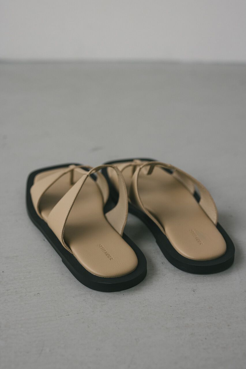 STYLEMIXER「ダブルストラップフラットサンダル」|パンプス|