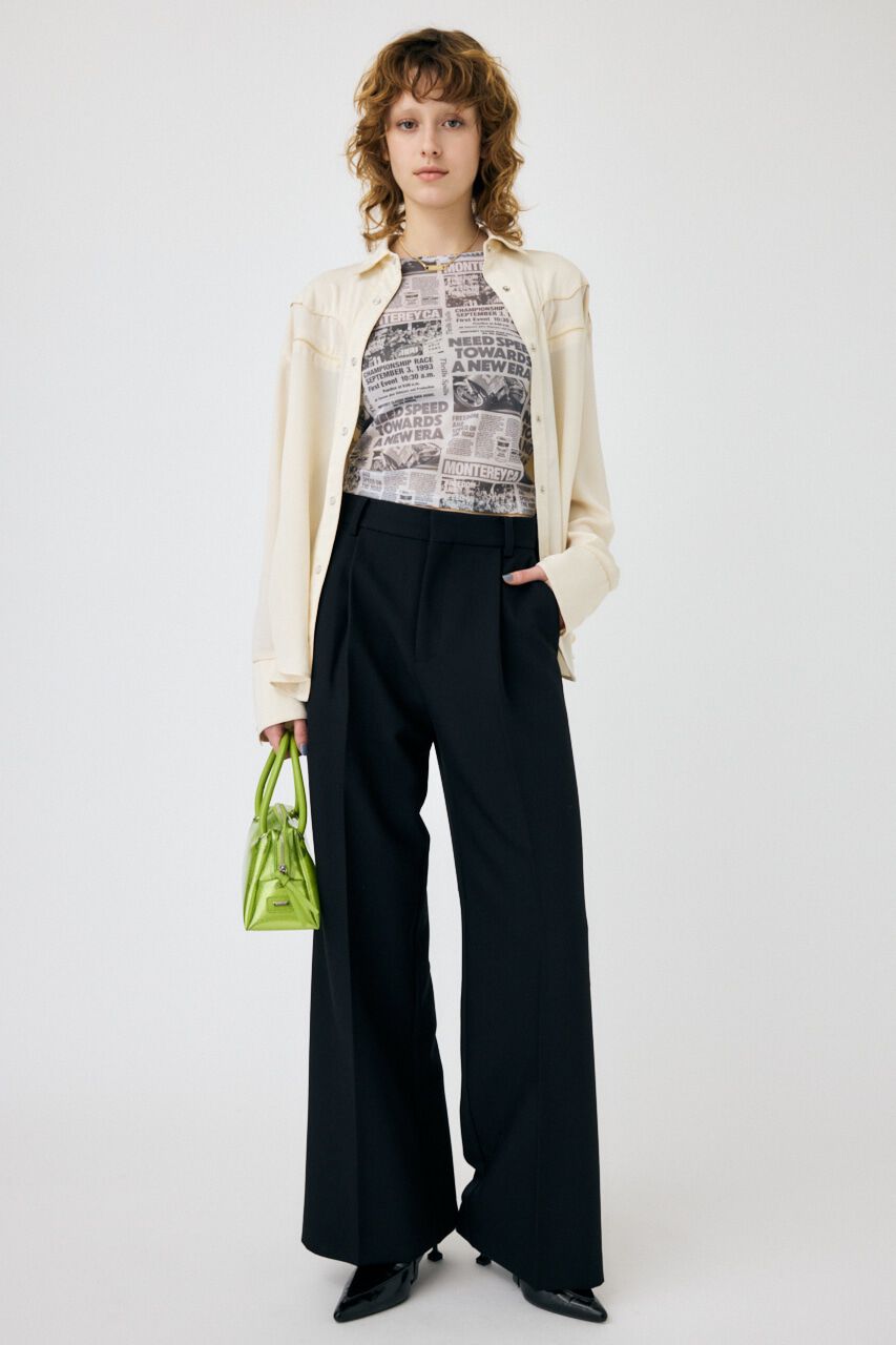 MOUSSY「WIDE LEG トラウザー」|その他|