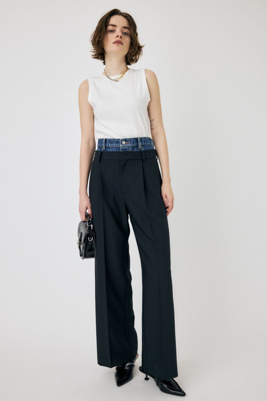 MOUSSY「WIDE LEG トラウザー」|その他|