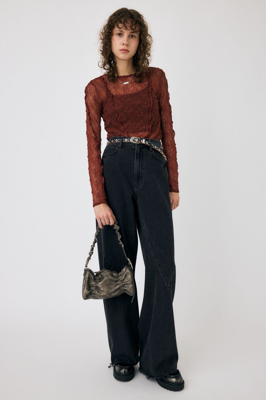 MOUSSY「PLUMPY レーストップス」|Tシャツ・カットソー|