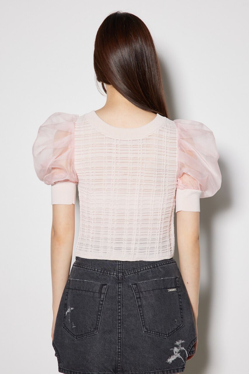 rienda「2WAYシアーラメニットカーデ」|カーディガン|