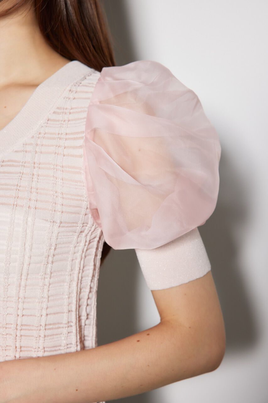 rienda「2WAYシアーラメニットカーデ」|カーディガン|