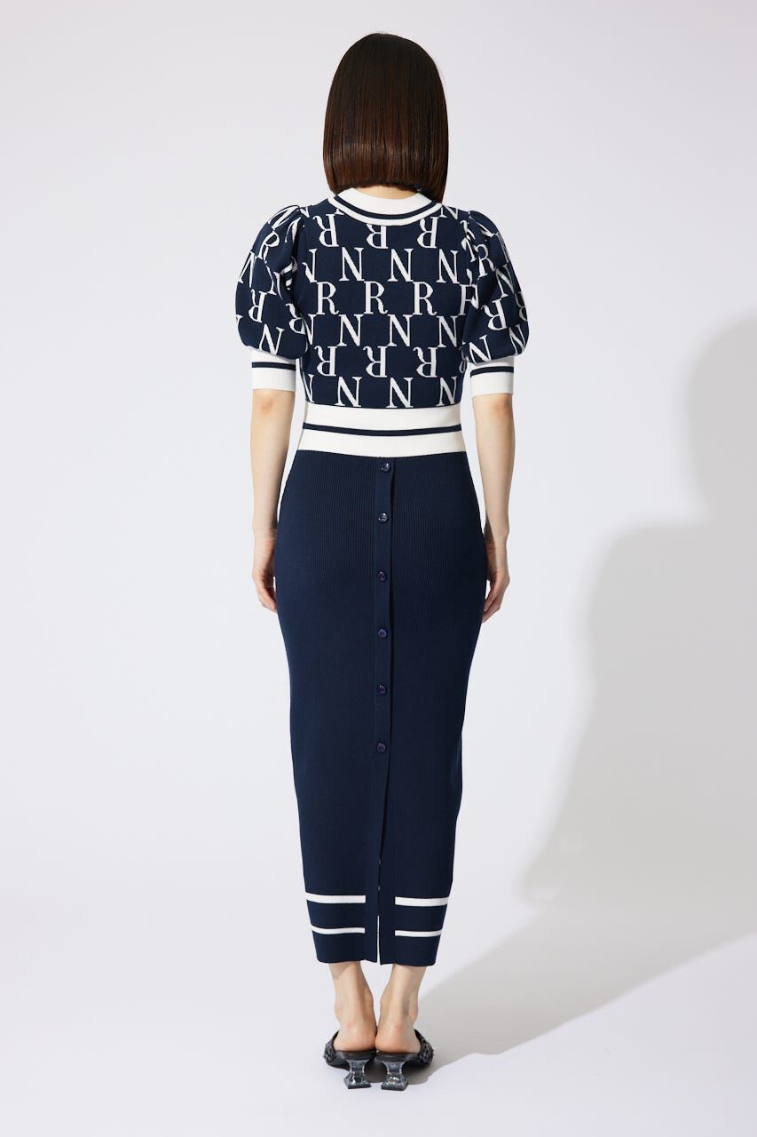 rienda「2WAYRロゴラインニットワンピース」|ワンピース|