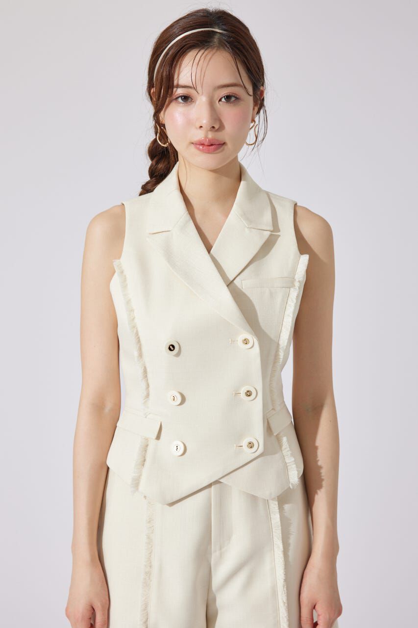 rienda「テーラードベスト」|ダウンベスト・ベスト|