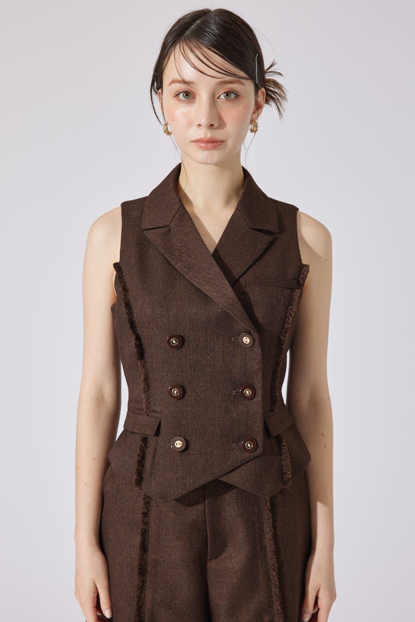 rienda「テーラードベスト」|ダウンベスト・ベスト|