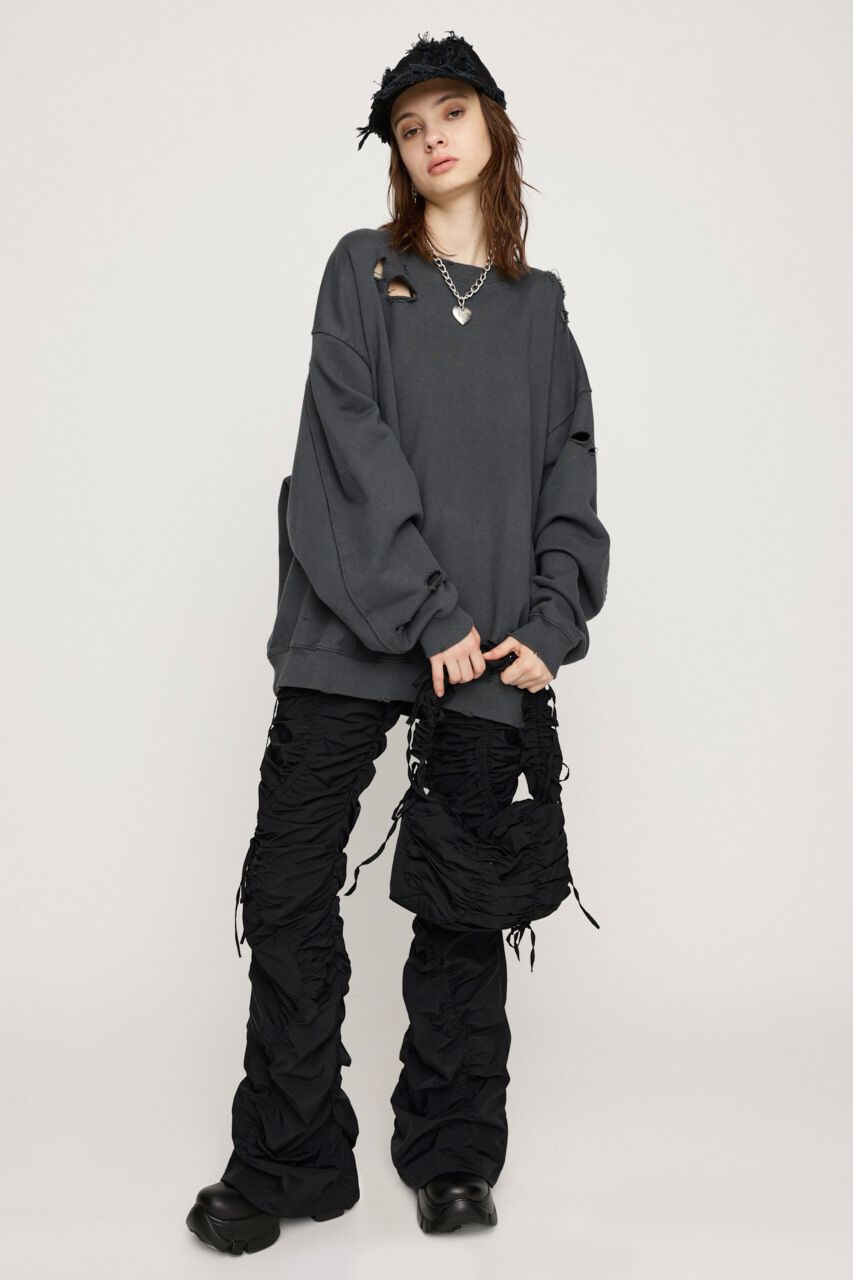 SLY「RIBBON GATHER FLARE パンツ」|その他|