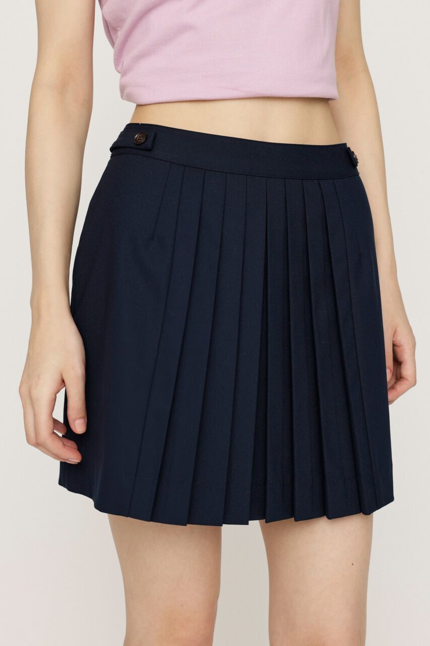 SLY「FRONT PLEATS ショートスカート」|スカート|