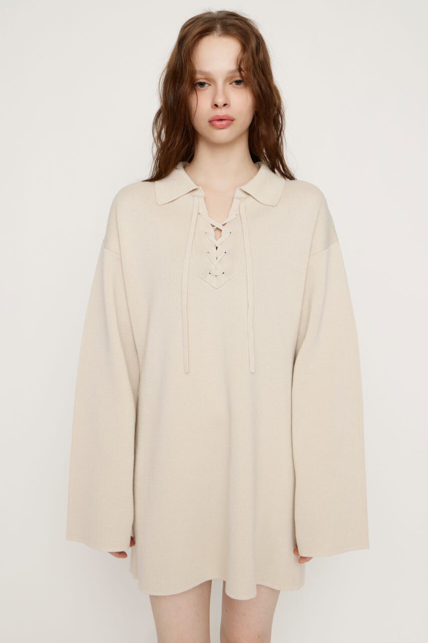 SLY「SKIPPER LACE UP ショートワンピース」|ワンピース|
