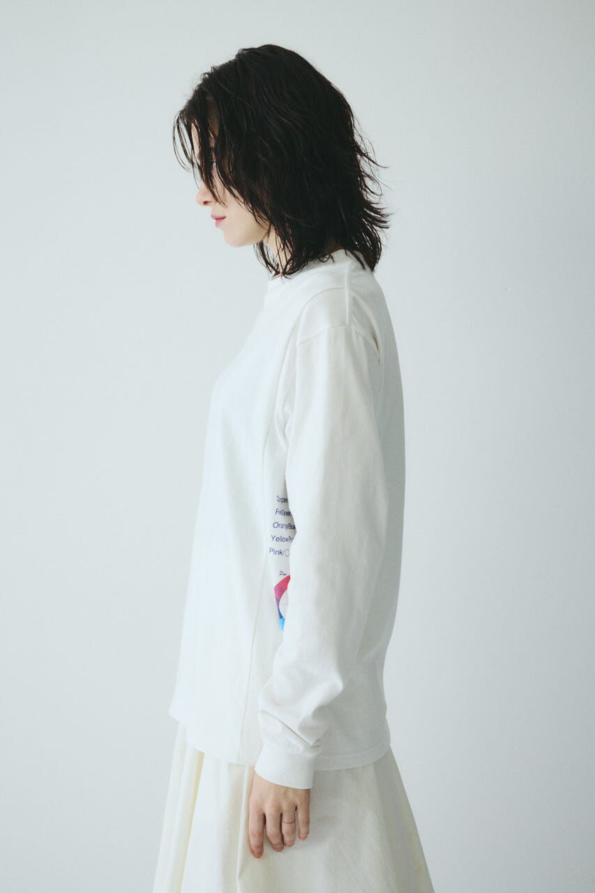 HeRIN.CYE「Side print long T-shirt」|Tシャツ・カットソー|