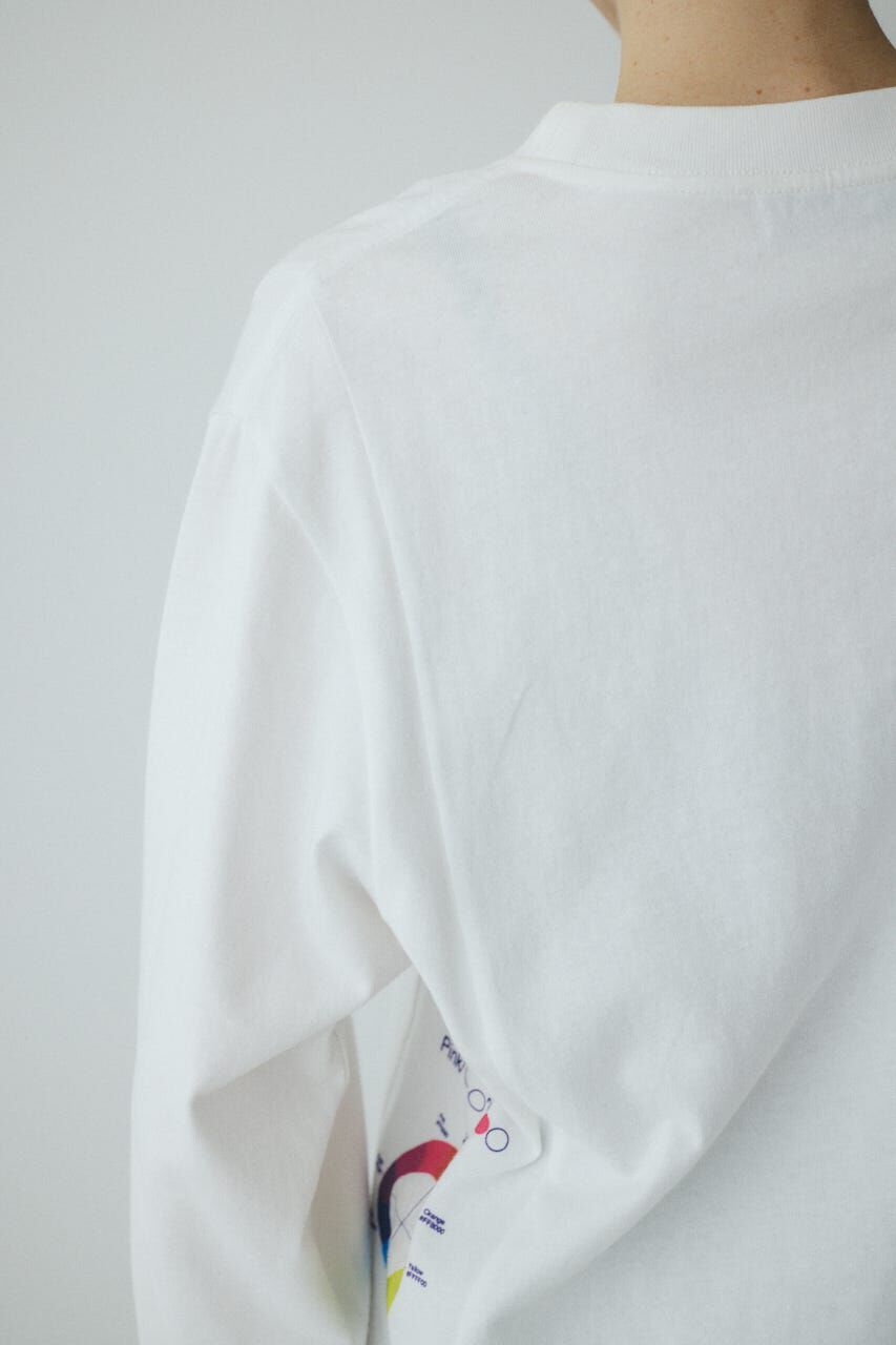 HeRIN.CYE「Side print long T-shirt」|Tシャツ・カットソー|