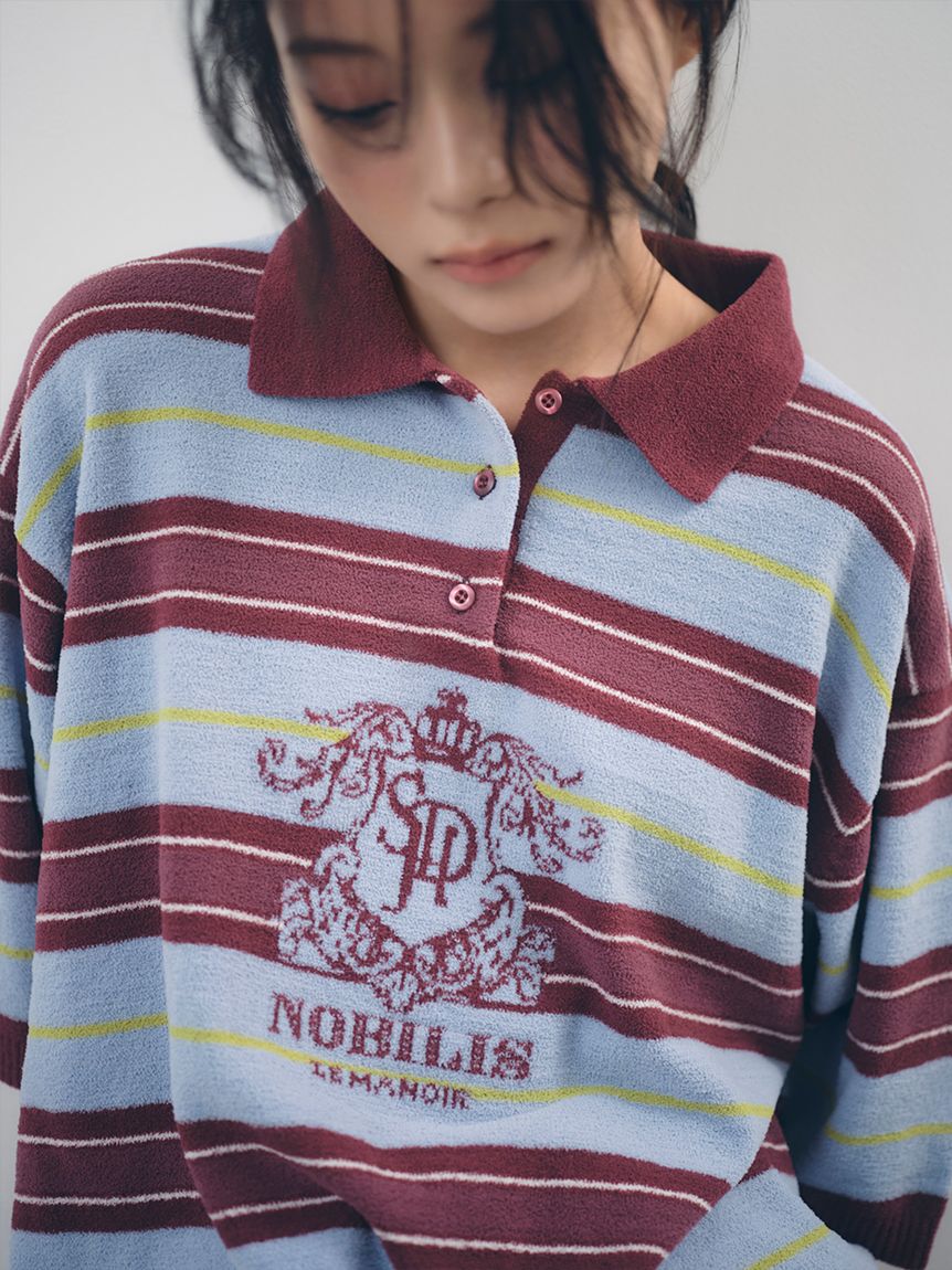 SNIDEL HOME「エンブレムニットポロシャツ」|ルームウェア|BRD