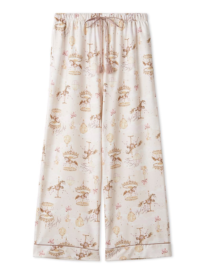 SNIDEL HOME「カルーセルプリントロングパンツ」|ルームウェア|