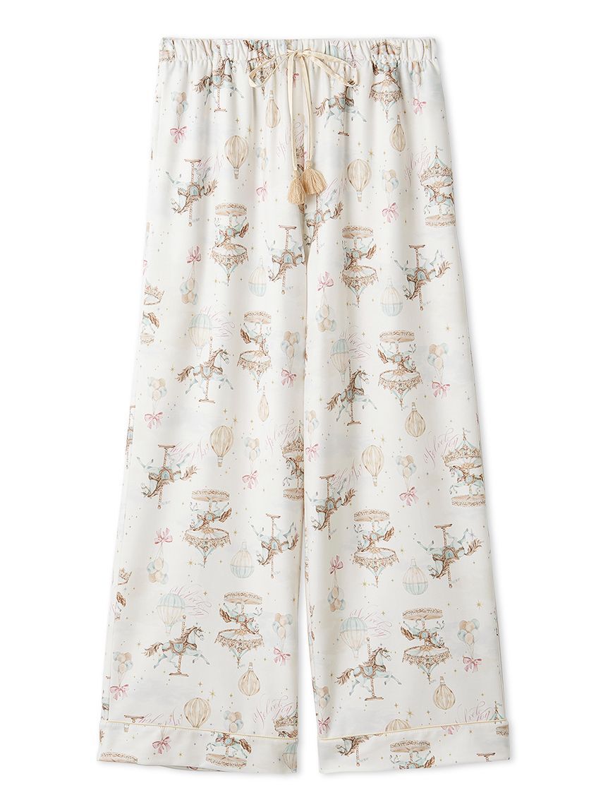 SNIDEL HOME「カルーセルプリントロングパンツ」|ルームウェア|
