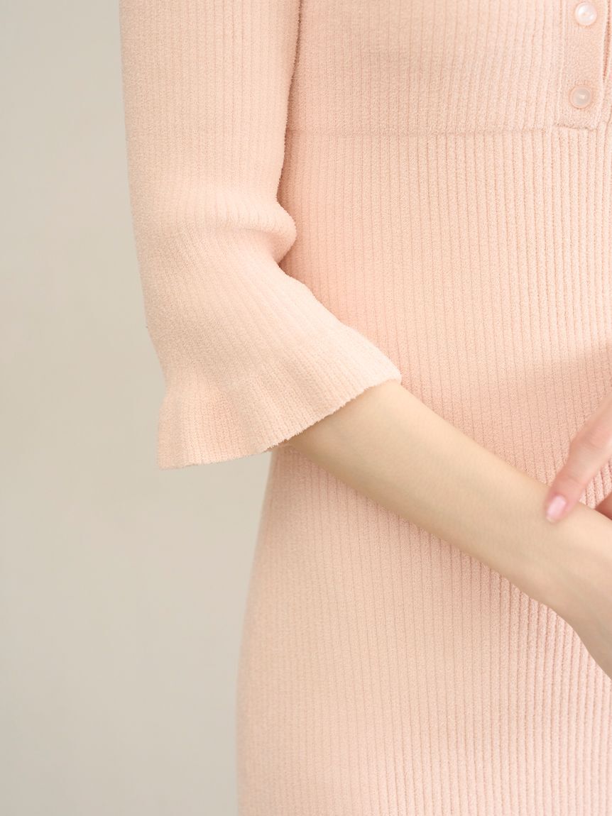 SNIDEL HOME「ニットフリルワンピース」|ルームウェア|