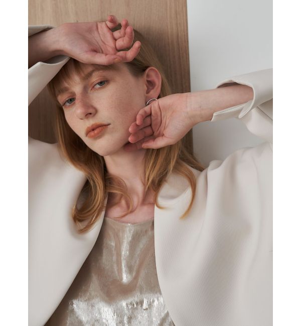 ELENDEEK「FORM SHORT CT」|ノーカラーコート|