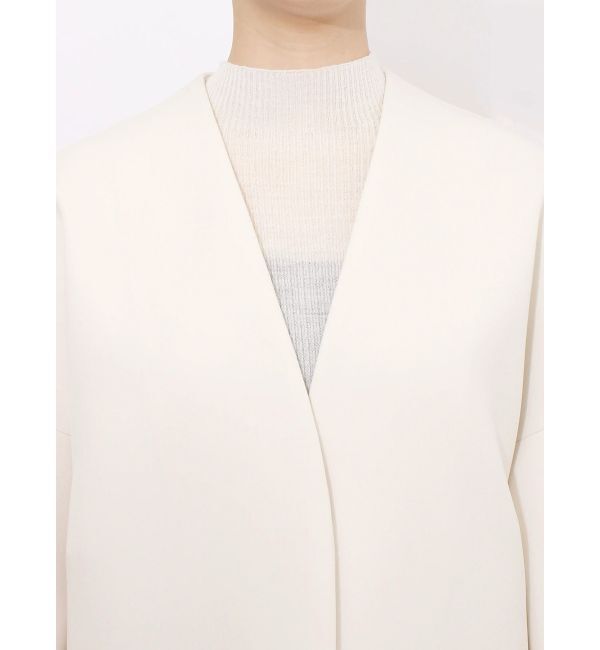 ELENDEEK「FORM SHORT CT」|ノーカラーコート|