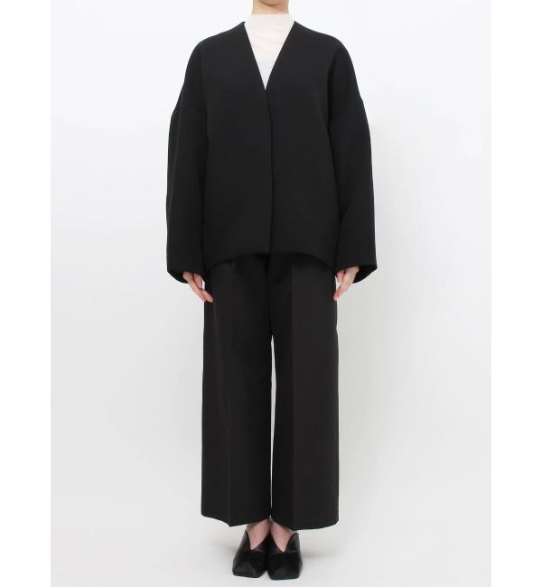 ELENDEEK「FORM SHORT CT」|ノーカラーコート|