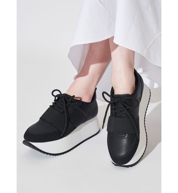 ELENDEEK「PLATFORM SOLE SNEAKERS」|スニーカー|ブラック