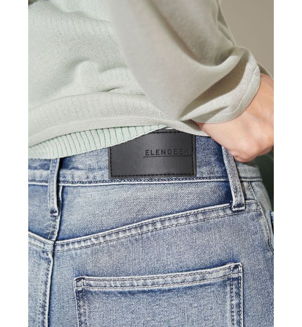 ELENDEEK「PANEL TUK DENIM WIDE PT」|デニム|