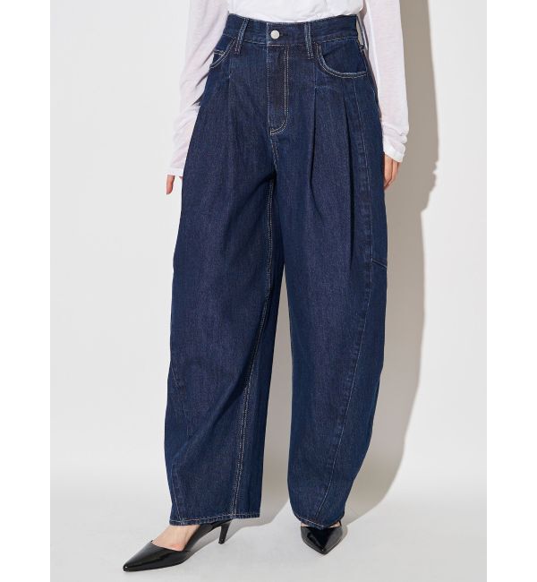 ELENDEEK「PANEL TUK DENIM WIDE PT」|デニム|インディゴ