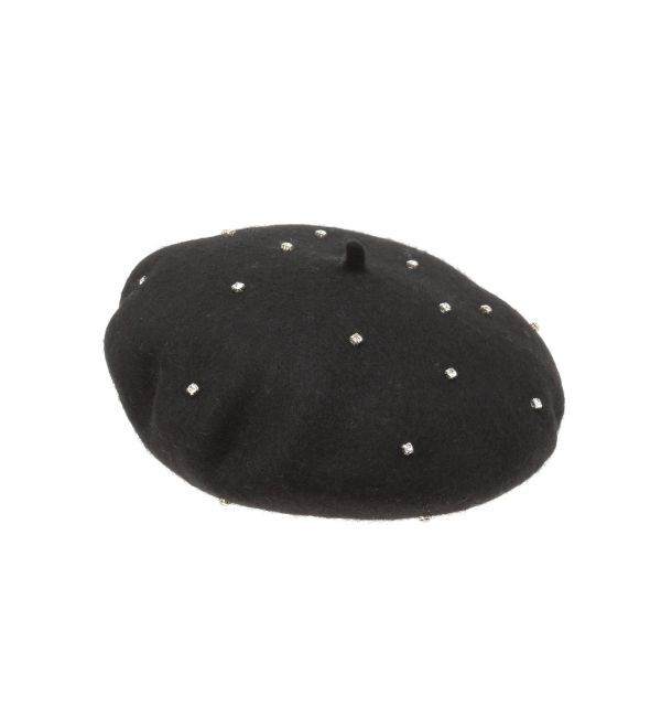 RESEXXY「ビジューポイントベレー帽」|ハンチング・ベレー帽|