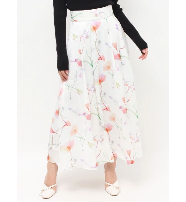 RESEXXY「【memorif.】フラワーロングフレアスカート」|スカート|