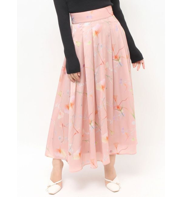 RESEXXY「【memorif.】フラワーロングフレアスカート」|スカート|