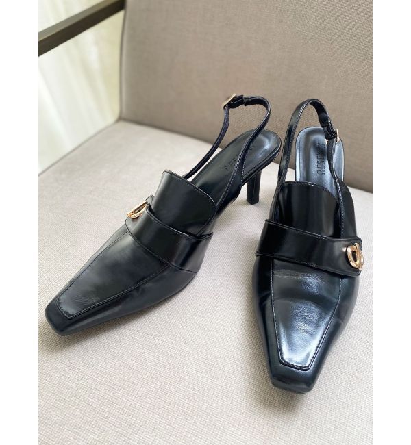 RESEXXY「ポインテッドトゥローファーミュール」|パンプス|