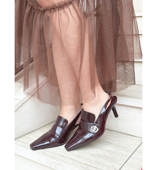 RESEXXY「ポインテッドトゥローファーミュール」|パンプス|