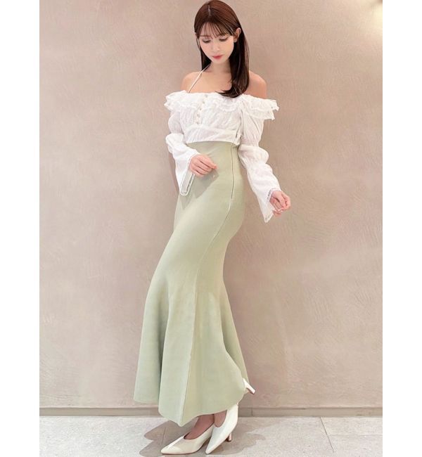 RESEXXY「レースドッキングマーメイドニットワンピース」|ワンピース|