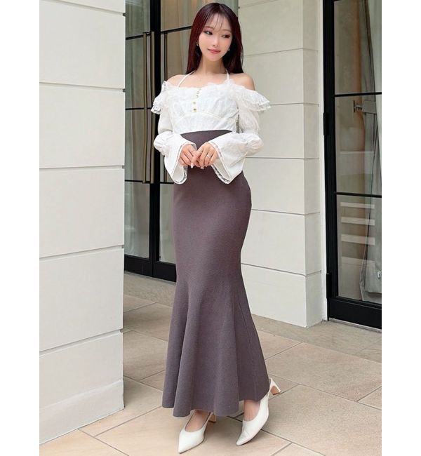 RESEXXY「レースドッキングマーメイドニットワンピース」|ワンピース|