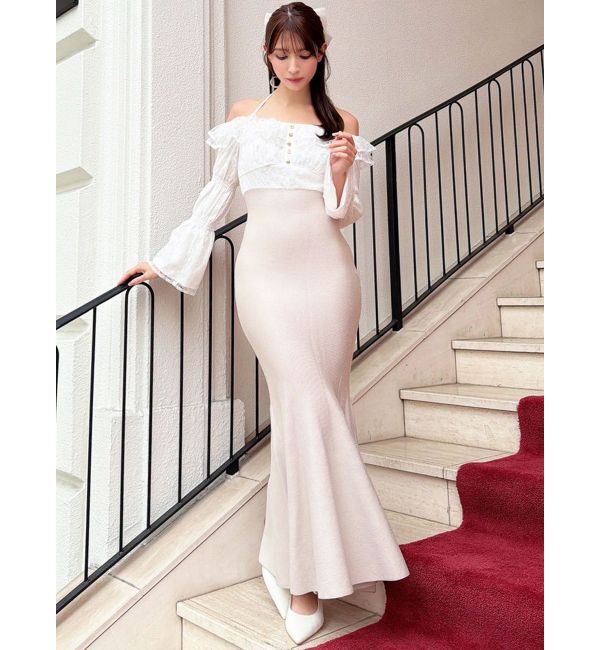 RESEXXY「レースドッキングマーメイドニットワンピース」|ワンピース|