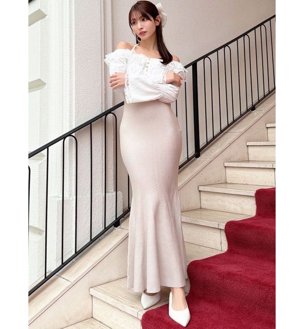 RESEXXY「レースドッキングマーメイドニットワンピース」|ワンピース|