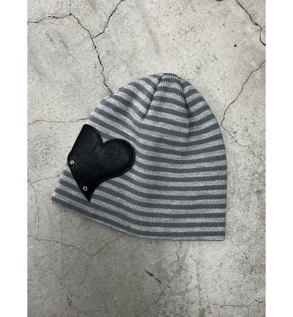 EMODA「レザーパッチニットキャップ」|キャップ・キャスケット|