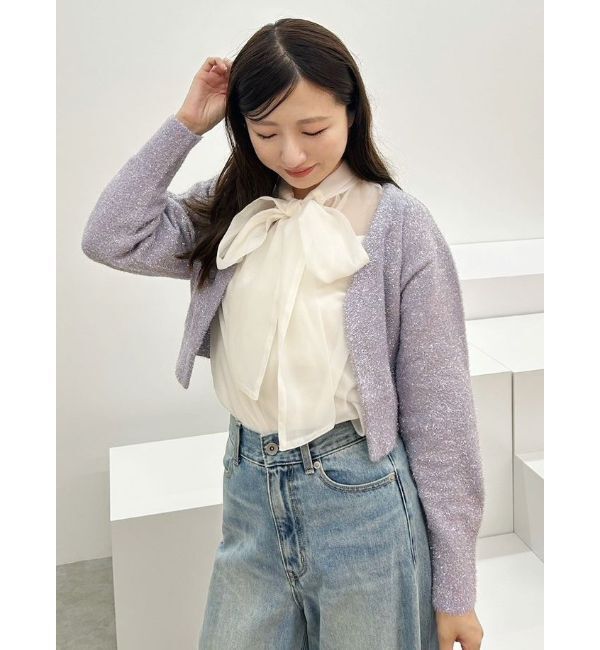 MERCURYDUO「ラメシャギーカーデセットキャミニットワンピース」|ワンピース|