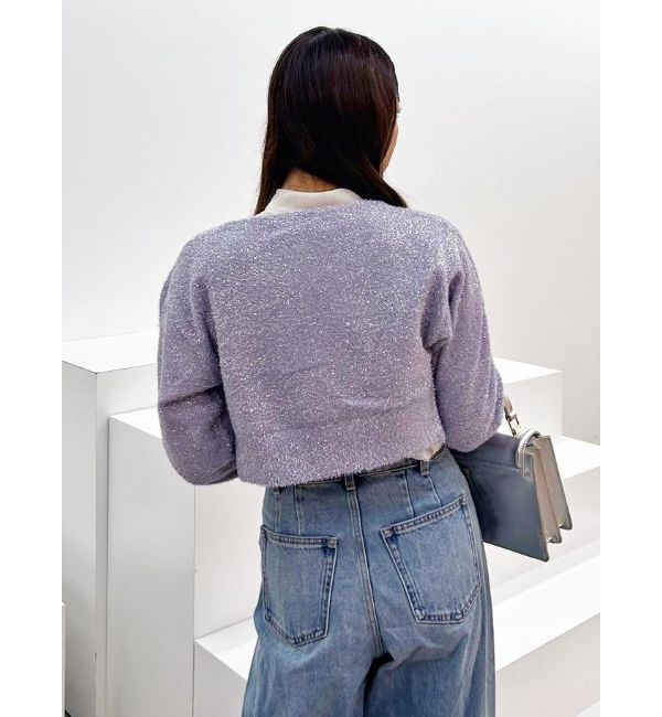 MERCURYDUO「ラメシャギーカーデセットキャミニットワンピース」|ワンピース|