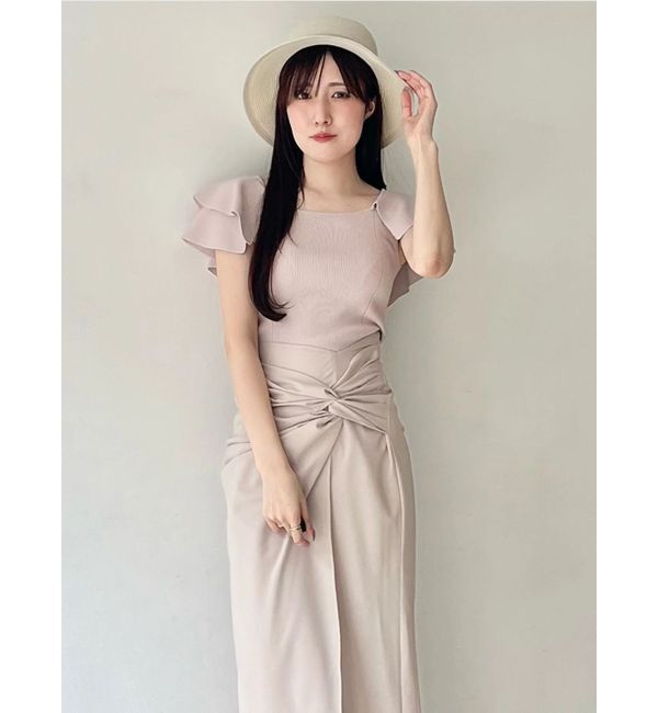 MERCURYDUO「ウォッシャブルブレードツバ広カンカン帽」|ストローハット|