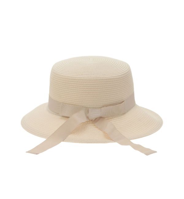 MERCURYDUO「ウォッシャブルブレードツバ広カンカン帽」|ストローハット|