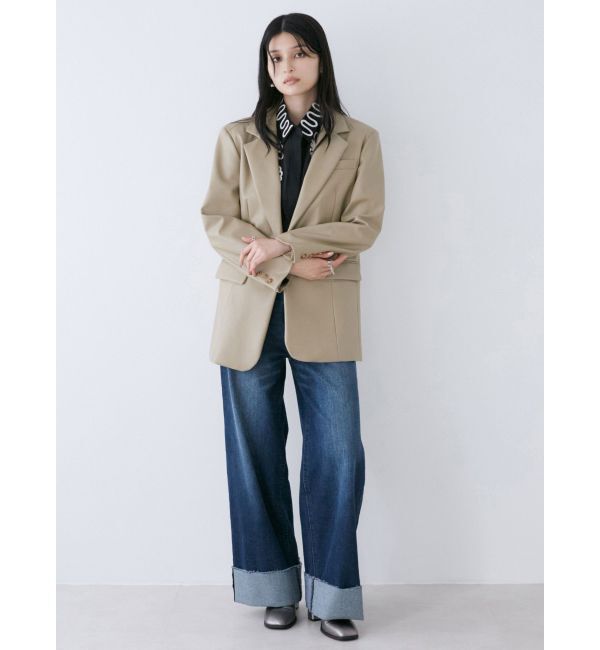 MURUA「フェイクレザーテーラードジャケット」|テーラードジャケット|