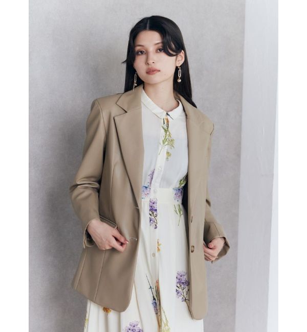 MURUA「フェイクレザーテーラードジャケット」|テーラードジャケット|