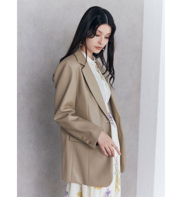 MURUA「フェイクレザーテーラードジャケット」|テーラードジャケット|