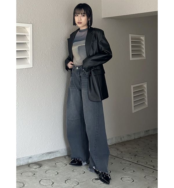 MURUA「フェイクレザーテーラードジャケット」|テーラードジャケット|