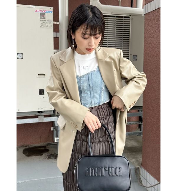 MURUA「フェイクレザーテーラードジャケット」|テーラードジャケット|