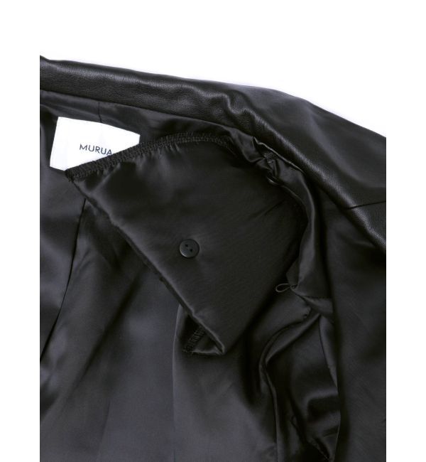 MURUA「フェイクレザーテーラードジャケット」|テーラードジャケット|