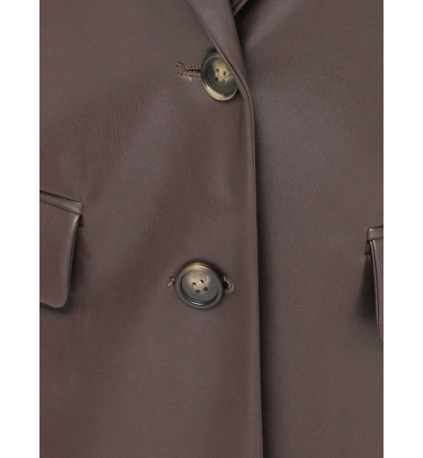 MURUA「フェイクレザーテーラードジャケット」|テーラードジャケット|